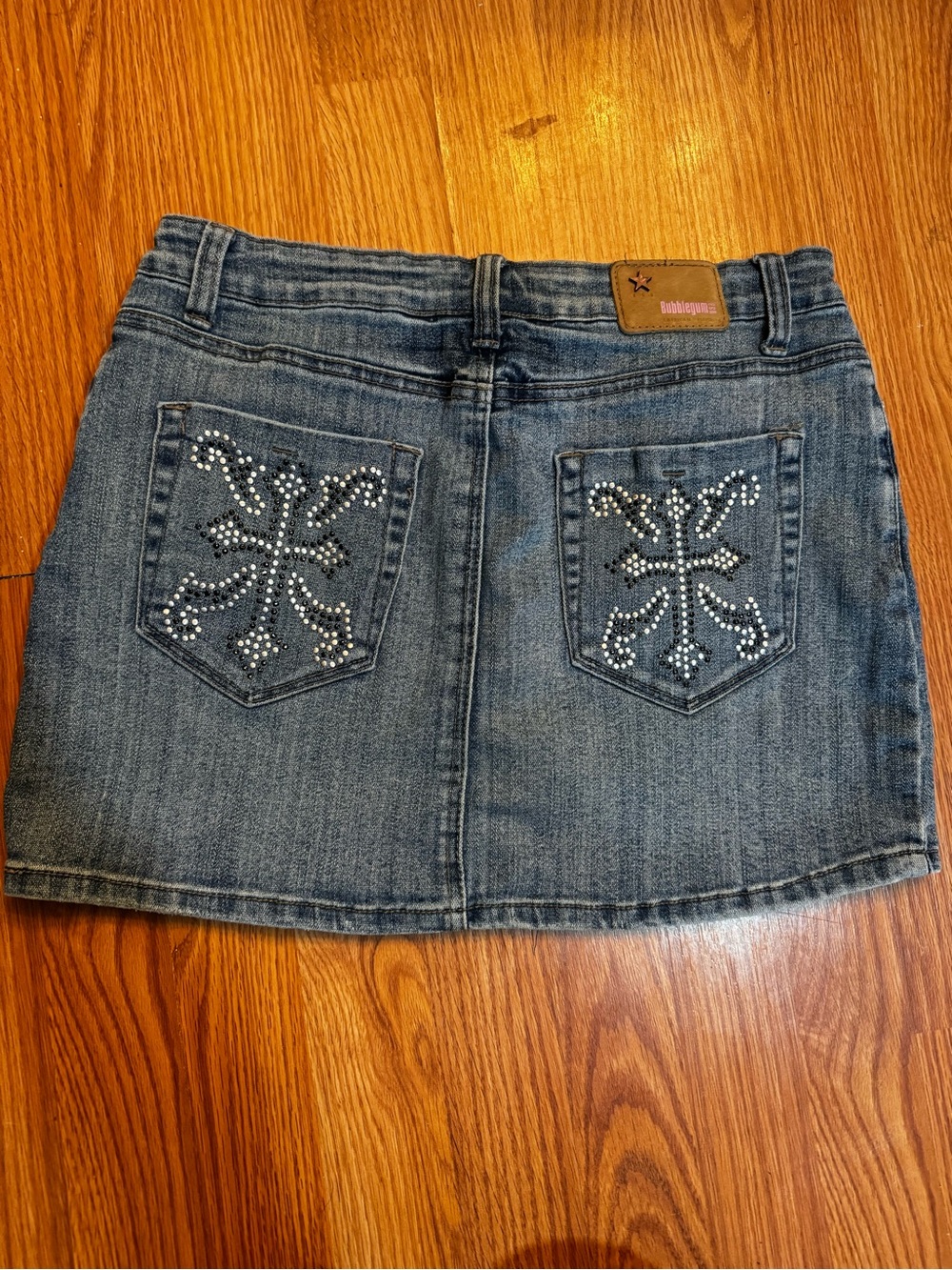 Y2K Studded Denim Skirt